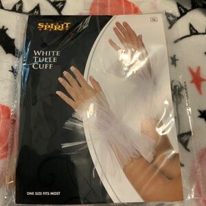 Spirit white tulle cuffs brand new